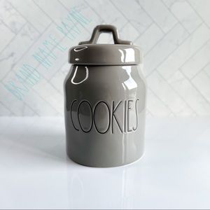 Rae Dunn Mini Cookies Canister (Gray)